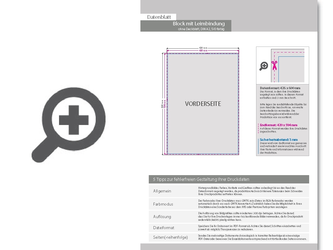 Product Bild block_mit_leimbindung__din_a2__50_blatt__5_0_farbig_einseitig_bedruckt_(cmyk_4-farbig_+_1_sonderfarbe_hks_oder_pantone)